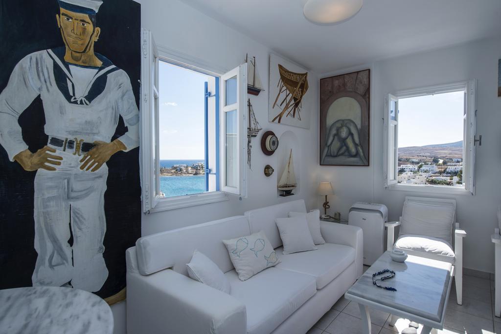 Aiolos Home With Private Veranda And Amazing Sea Views, Paros Piso Livadi Eksteriør billede