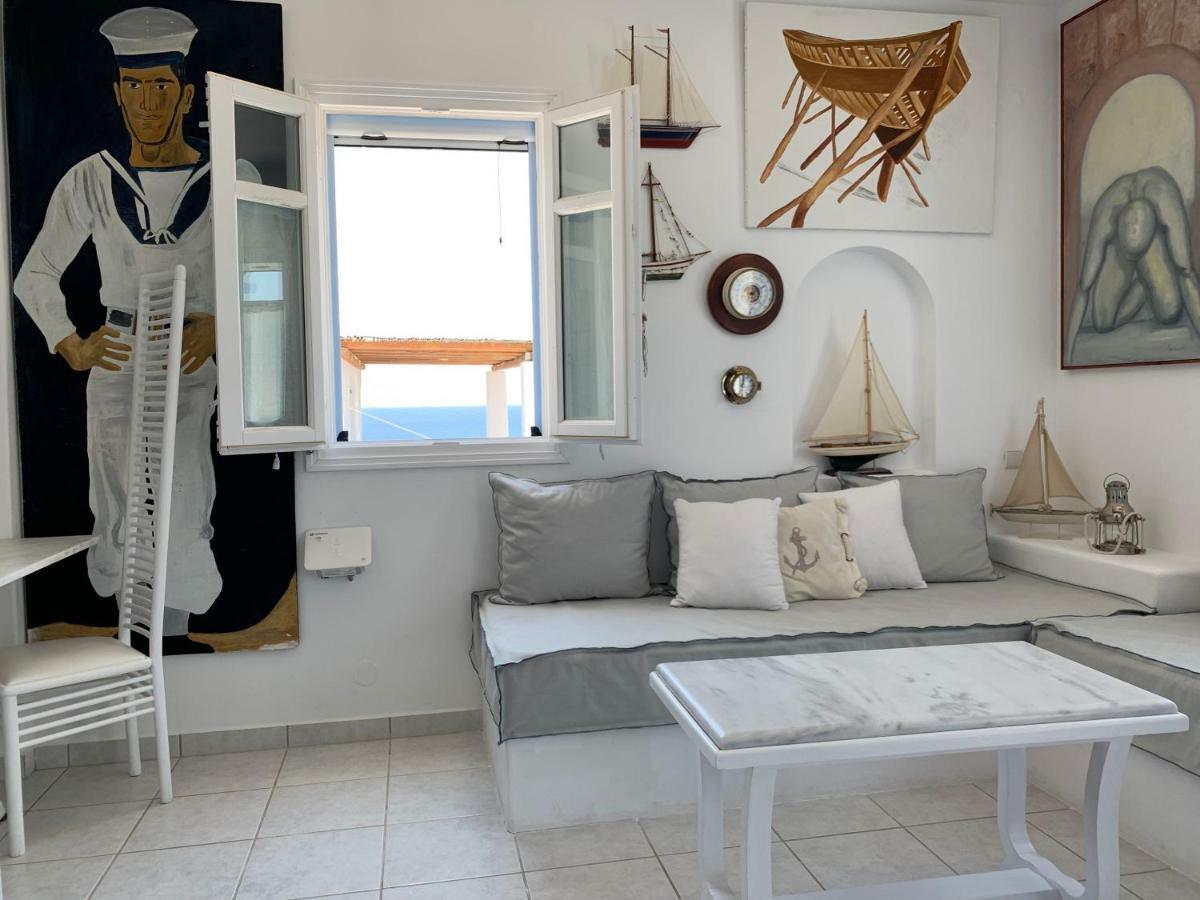 Aiolos Home With Private Veranda And Amazing Sea Views, Paros Piso Livadi Eksteriør billede