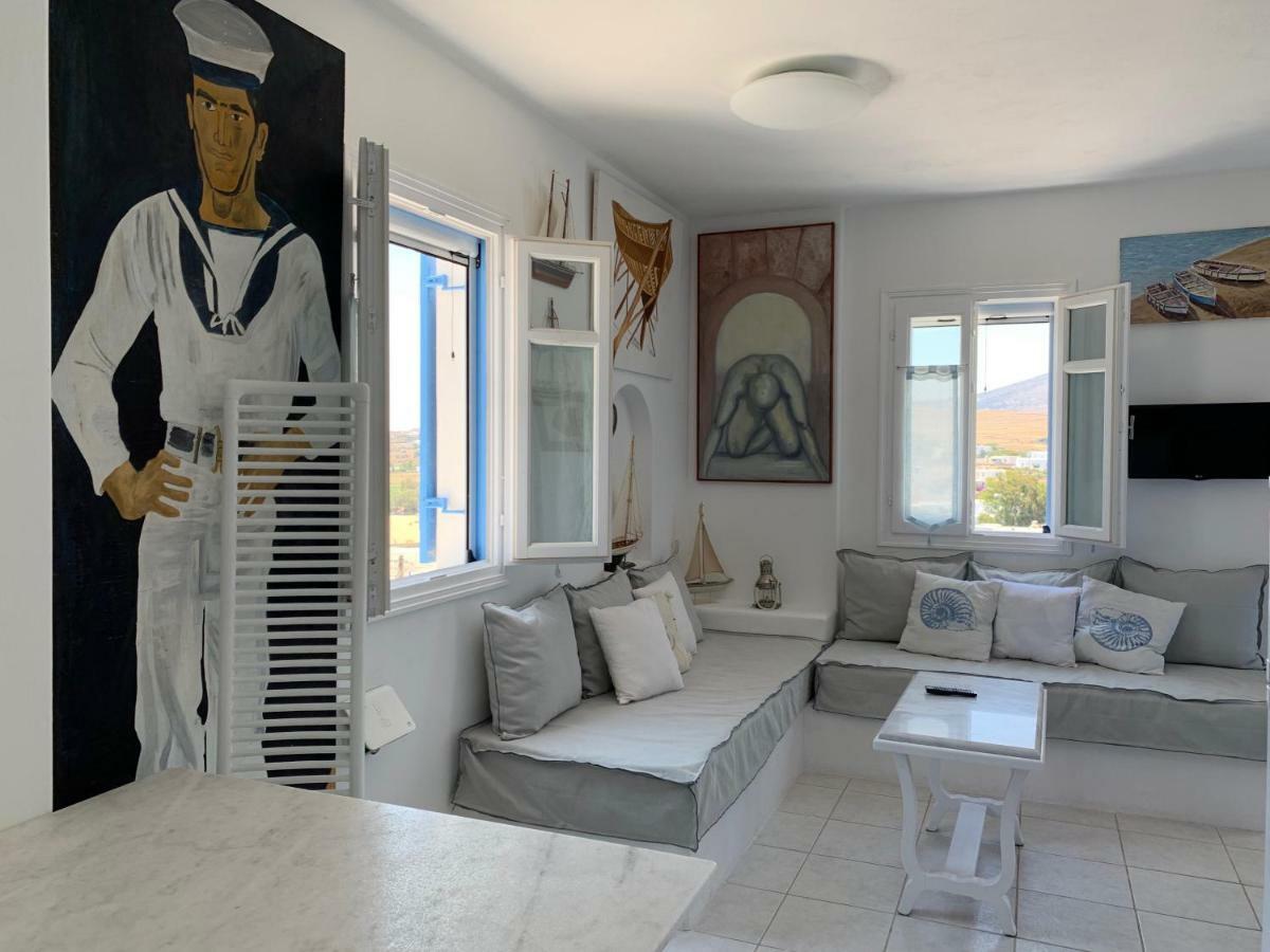 Aiolos Home With Private Veranda And Amazing Sea Views, Paros Piso Livadi Eksteriør billede